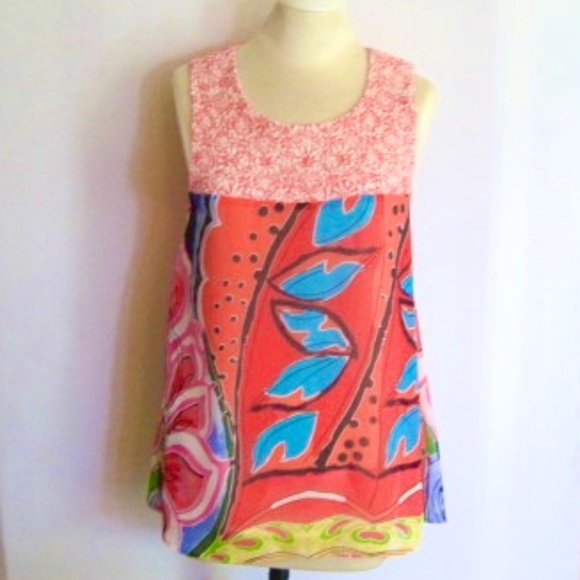 Desigual Sleeveless Printed Top - Picture 2 of 10